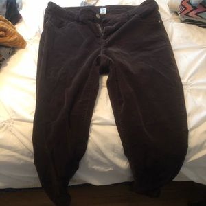 Brown courdoroy pants